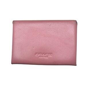 Coach Pink Leather Cardholder